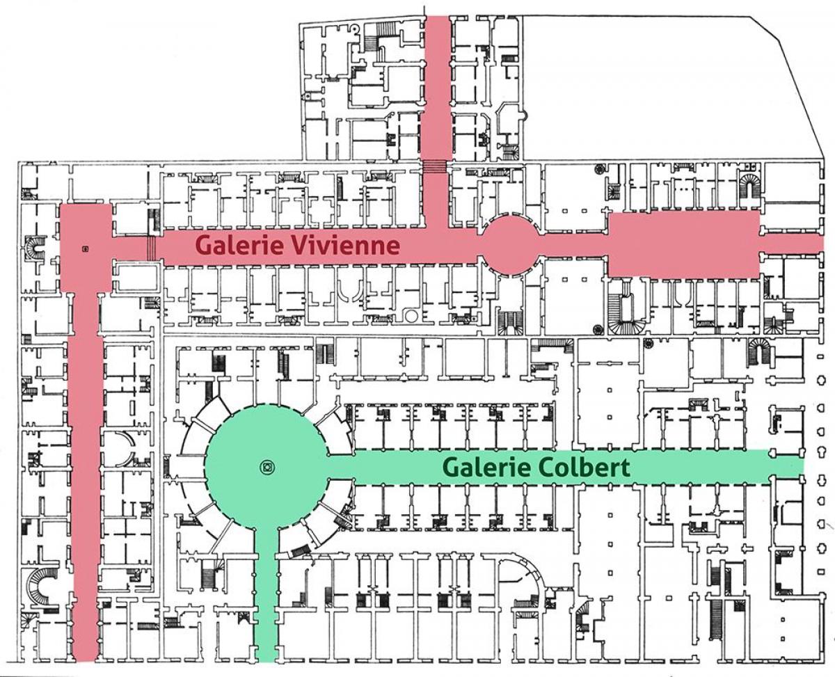 Mapa da Galerie Vivienne