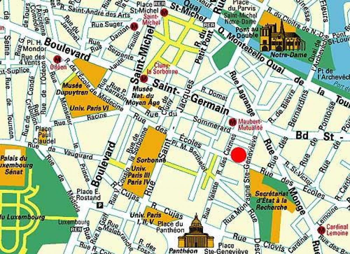 Mapa do Distrito de Saint Michel
