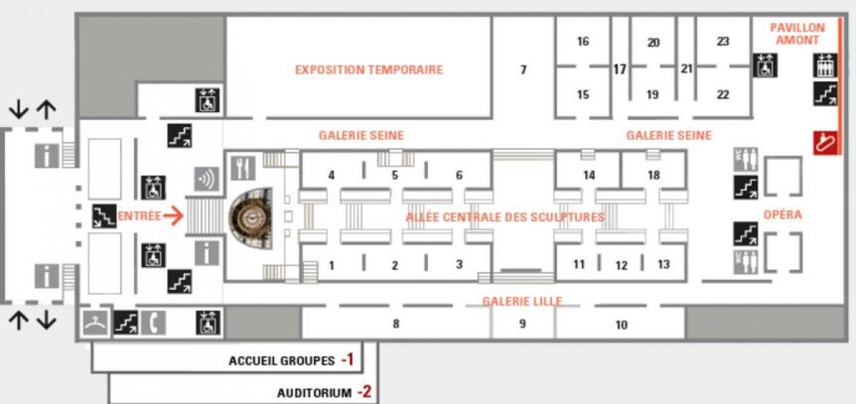 Mapa do Musée d'Orsay
