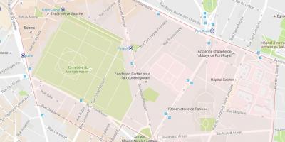 Mapa do Bairro de Montparnasse