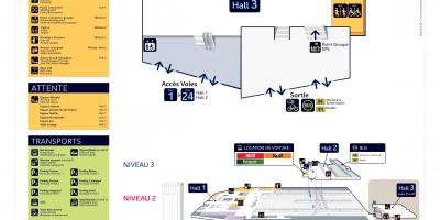 Mapa da Gare Montparnasse Salão 3