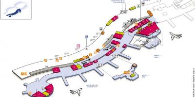 Mapa do aeroporto CDG terminal 2A