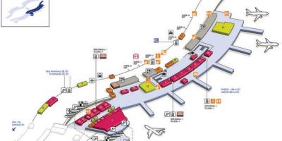 Mapa do aeroporto CDG terminal 2C