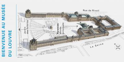 Mapa do Museu do Louvre