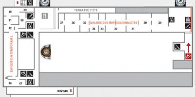 Mapa do Musée d'Orsay Nível 5