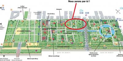 Mapa do Parc de Bercy