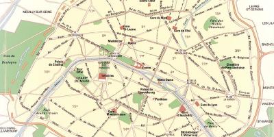 Mapa de Paris Parques