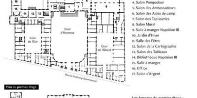 Mapa do Palácio Do Eliseu