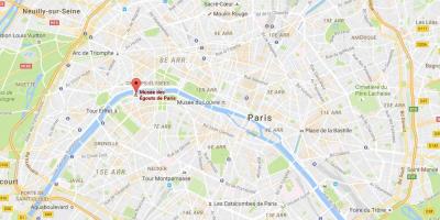 O mapa de Paris esgotos