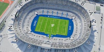Mapa do Stade de France (estádio de Râguebi