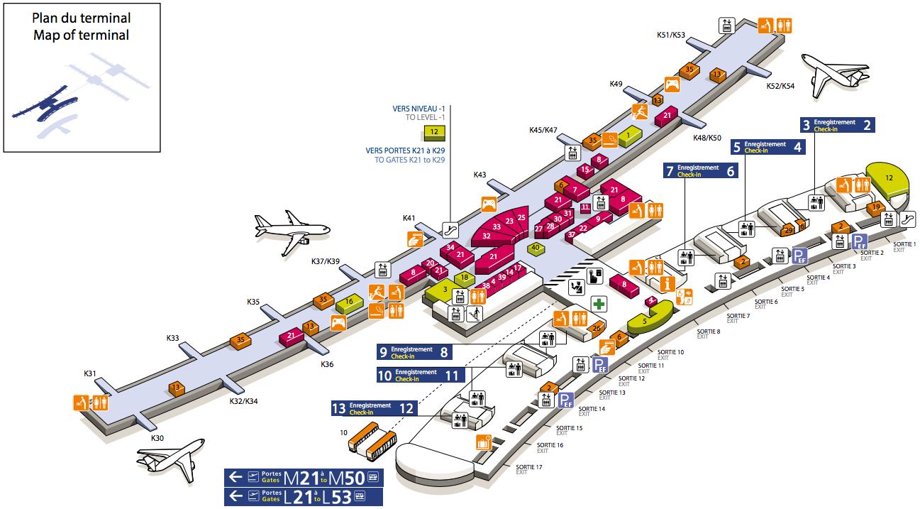 o aeroporto cdg terminal 2e mapa - mapa do aeroporto cdg